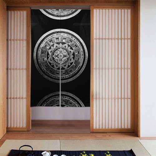WZYWHJ Quantum Qualitätsvorhänge mit Ringmuster, vielseitige Raumteiler für Zuhause, Büro, Küche, stilvolle und funktionale Gardine, 86,4 x 142,2 cm von WZYWHJ