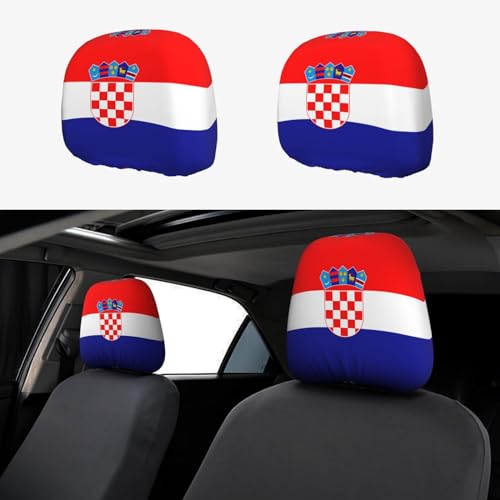 WZYWHJ Republik Kroatien Flagge Druck Auto Kissenbezug 2 Stück Sitzbezug Zubehör Schutzhülle Universal WZYWHJ Republik Kroatien Flagge Druck Auto Kissenbezug 2 Stück Sitzbezug Zubehör Schutzhülle Universal von WZYWHJ