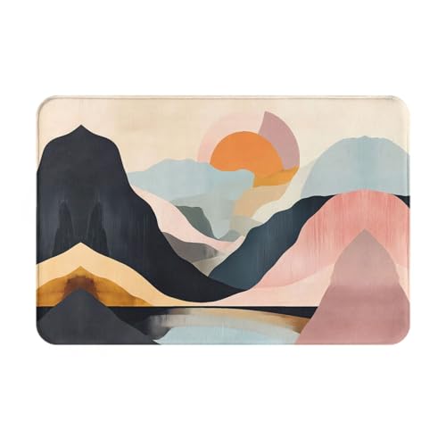WZYWHJ Rutschfeste Fußmatte, 40,6 x 61 cm, leicht zu reinigen, geeignet für Haustür, Wohnzimmer, Badezimmer, einfaches Talmuster WZYWHJ Rutschfeste Fußmatte, 40,6 x 61 cm, leicht zu reinigen, geeignet für Haustür, Wohnzimmer, Badezimmer, einfaches Talmuster von WZYWHJ