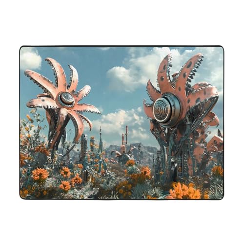 WZYWHJ Teppiche, Wohnzimmer-Fußmatten, Läufer, rutschfest, Kinderzimmermatte, Spielteppich, 160 x 121,9 cm, Punk-Pflanzenbild WZYWHJ Teppiche, Wohnzimmer-Fußmatten, Läufer, rutschfest, Kinderzimmermatte, Spielteppich, 160 x 121,9 cm, Punk-Pflanzenbild von WZYWHJ