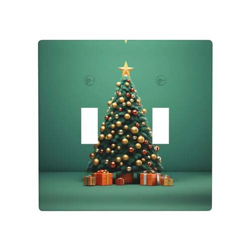 WZYWHJ Weihnachtsbaum-Muster, thermoplastische Platte für Schalterabdeckung, dekorative Wandblende, die nicht leicht beschädigt wird WZYWHJ Weihnachtsbaum-Muster, thermoplastische Platte für Schalterabdeckung, dekorative Wandblende, die nicht leicht beschädigt wird von WZYWHJ