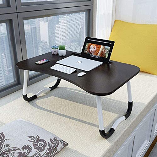 Verstellbarer Laptop-Betttisch Lap Stehender Schreibtisch für Bett und Sofa Laptop Lap-Schreibtisch Folding Frühstück Serviertablage Notebookständer Lesehalter für Couchboden Kids (60 x 40 cm) von autumndeer