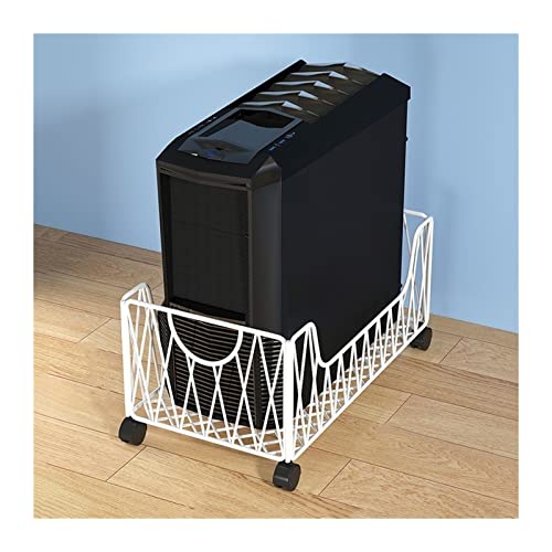 CPU-Ständer Mobiler CPU-Ständerhalter, Metall-PC-Tower-Ständerwagen, Boden-PC-Ständer-CPU-Halter mit 4 Lenkrollen unter dem Schreibtisch, for das Home Office Ständer für einen Computerturm ( Color : W von WaLdor