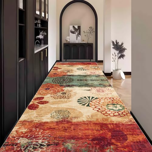 Boho Teppich Läufer Flur Bunt, Teppichläufer küchenläufer Lang Waschbar rutschfest 80x350cm küchen läufer Flurläufer Fußmatte Wohnzimmerteppich Dauerhaft für Esszimmer Korridor Meterware Boho Teppich Läufer Flur Bunt, Teppichläufer küchenläufer Lang Waschbar rutschfest 80x350cm küchen läufer Flurläufer Fußmatte Wohnzimmerteppich Dauerhaft für Esszimmer Korridor Meterware von Waazgle