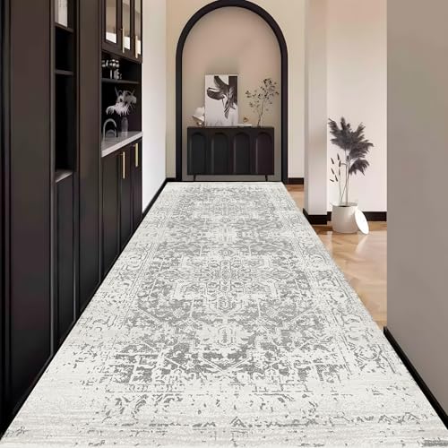 Boho Teppich Läufer Flur Grau, Teppichläufer küchenläufer Lang Waschbar rutschfest 80x200cm küchen läufer Flurläufer Fußmatte Wohnzimmerteppich Dauerhaft für Esszimmer Korridor Meterware Boho Teppich Läufer Flur Grau, Teppichläufer küchenläufer Lang Waschbar rutschfest 80x200cm küchen läufer Flurläufer Fußmatte Wohnzimmerteppich Dauerhaft für Esszimmer Korridor Meterware von Waazgle