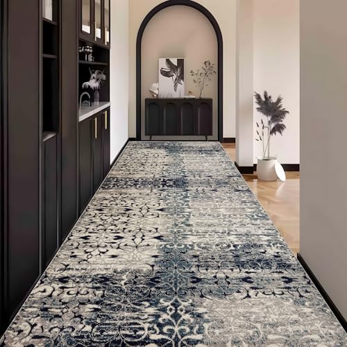 Vintage Teppich Läufer Flur, Teppichläufer küchenläufer Lang Waschbar rutschfest 120x600cm küchen läufer Flurläufer Fußmatte Wohnzimmerteppich Dauerhaft für Esszimmer Korridor Meterware Vintage Teppich Läufer Flur, Teppichläufer küchenläufer Lang Waschbar rutschfest 120x600cm küchen läufer Flurläufer Fußmatte Wohnzimmerteppich Dauerhaft für Esszimmer Korridor Meterware von Waazgle