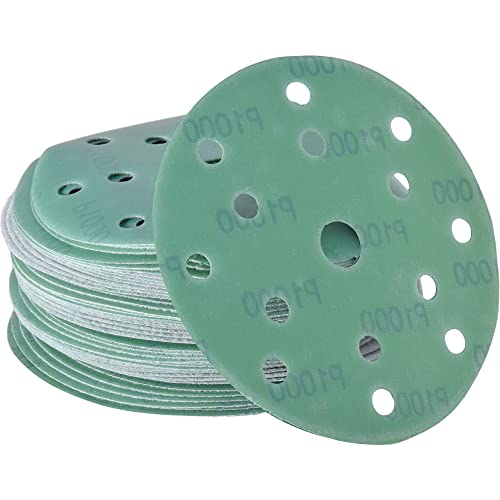 Nass & trocken Schleifscheiben 150mm Klett 15 Löchern K2000 Set 50 Stk | Nass Schleifpapier für Auto- & Karosseriereparaturen von Wabrasive | passend zu Exzenterschleifer 150mm klett Nass & trocken Schleifscheiben 150mm Klett 15 Löchern K2000 Set 50 Stk | Nass Schleifpapier für Auto- & Karosseriereparaturen von Wabrasive | passend zu Exzenterschleifer 150mm klett von Wabrasive