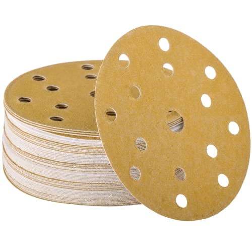 Wabrasive Schleifscheiben 150mm Klett 15 Löchern K120 Set 50 Stk | Schleifpapier für Holz & Karosseriereparaturen | passend zu Exzenterschleifer mit Schleifteller 150mm klett von Wabrasive