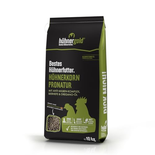 ChickenGold ProNatur-Hühnerkorn 10kg - Hühnerfutter Pellets - Bio Legekorn Biofutter - sojafrei ChickenGold ProNatur-Hühnerkorn 10kg - Hühnerfutter Pellets - Bio Legekorn Biofutter - sojafrei von WachtelGold