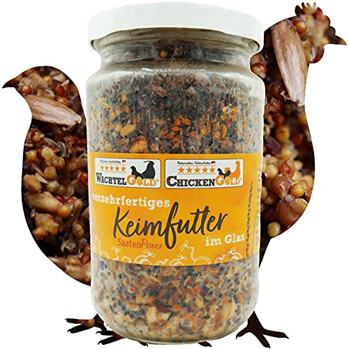 WachtelGold Keimfutter SaatenPower -verzehrfertig- 260g - für Wachteln, Hühner & Co. WachtelGold Keimfutter SaatenPower -verzehrfertig- 260g - für Wachteln, Hühner & Co. von WachtelGold
