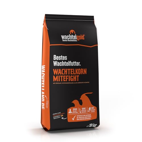 Wachtelkorn MiteFight 10kg - Wachtelfutter mit Anti-Milbenkomplex - Legekorn mit Gewürznelke, Citronellagras & Citrus Wachtelkorn MiteFight 10kg - Wachtelfutter mit Anti-Milbenkomplex - Legekorn mit Gewürznelke, Citronellagras & Citrus von WachtelGold
