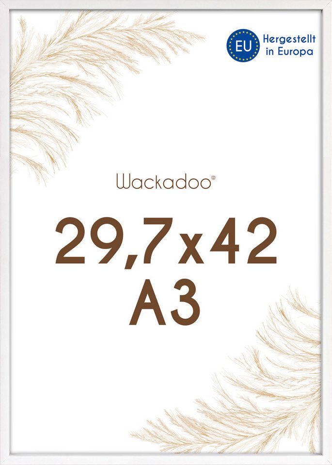 Wackadoo Living Bilderrahmen AMALFI aus italienischem Holz, FSC Holz Bilderrahmen, für 1 Bilder, Hergestellt in Europa von Wackadoo Living
