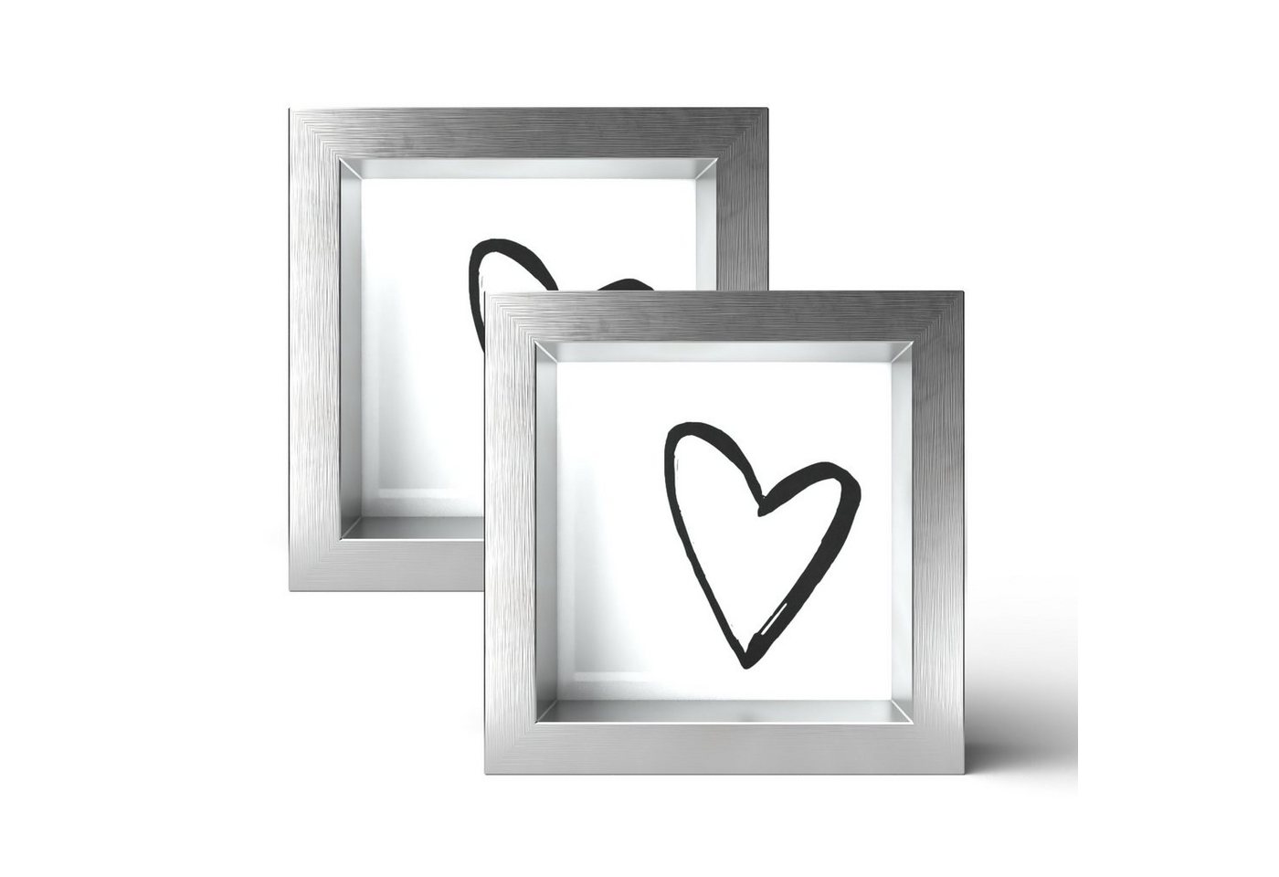 Wackadoo Living Bilderrahmen APART, (Set, 2 St), 2er Set, Metallic von Wackadoo Living