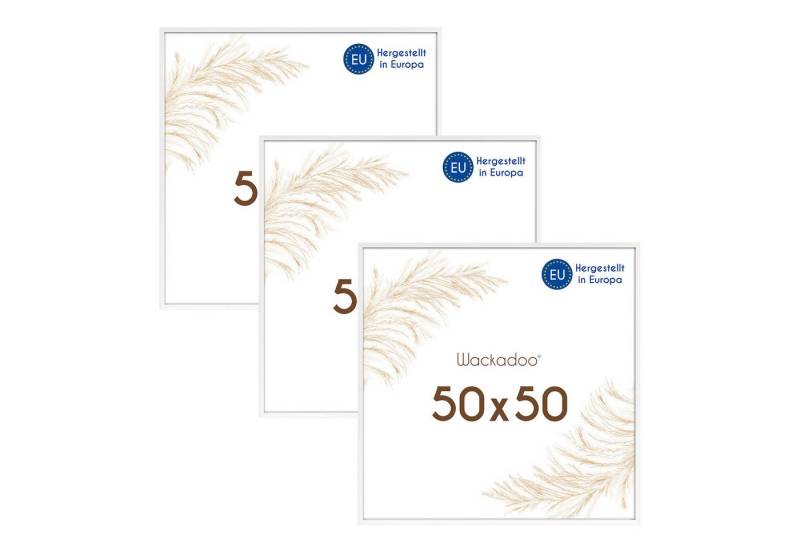 Wackadoo Living Bilderrahmen-Set Holzbilderrahmen mit Glas für Einzelbilder diverse Formate & Farben, (AMALFI, in Natur, Weiß oder Schwarz, aus italienischem Holz, FSC, 3 St), Fotowand, Puzzlerahmen, Dekoration, Poster, Collage für Fotos & Bilder von Wackadoo Living