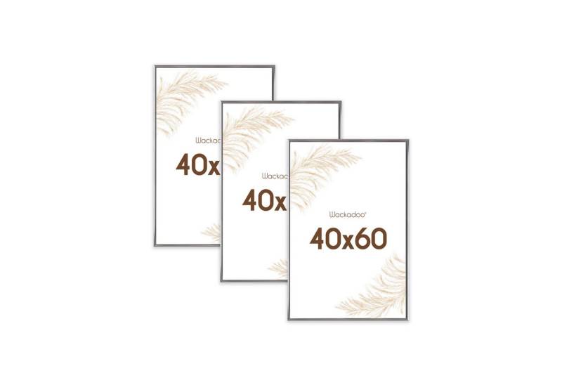 Wackadoo Living Bilderrahmen-Set Bilderrahmen mit Glasscheibe Posterrahmen Fotorahmen Fotowand, (3er-Set), Portrait Rahmen Modern von Wackadoo Living