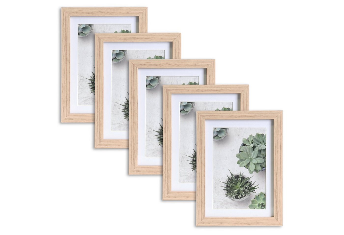 Wackadoo Living Bilderrahmen-Set the Frame Bilderrahmen mit Passepartout, (5er Set), FSC Holz von Wackadoo Living