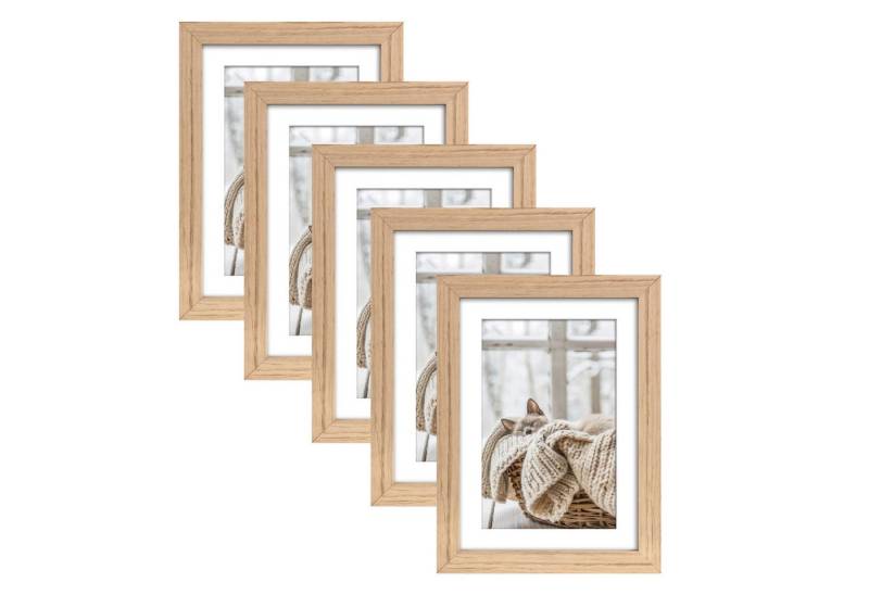 Wackadoo Living Bilderrahmen-Set the Frame Bilderrahmen mit Passepartout, (5er Set), FSC Holz von Wackadoo Living