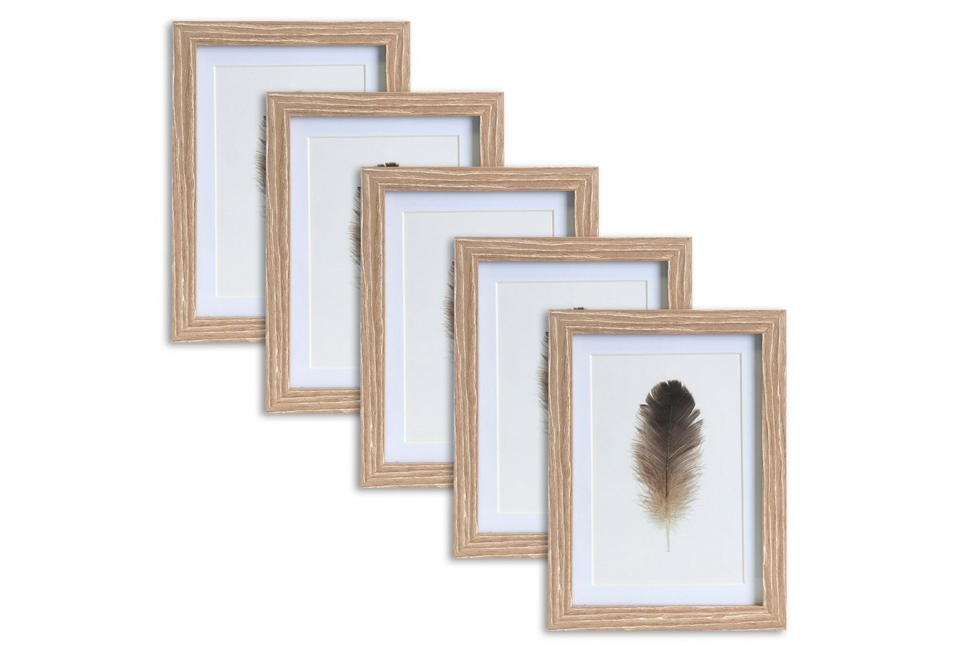 Wackadoo Living Bilderrahmen-Set the Frame Bilderrahmen mit Passepartout, (5er Set), FSC Holz von Wackadoo Living