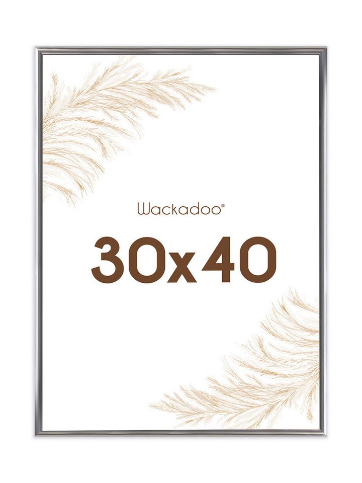 Wackadoo Living Einzelrahmen Bilderrahmen mit Glasscheibe Posterrahmen Fotorahmen Fotowand, für 1 Bilder, Portrait Rahmen Modern von Wackadoo Living
