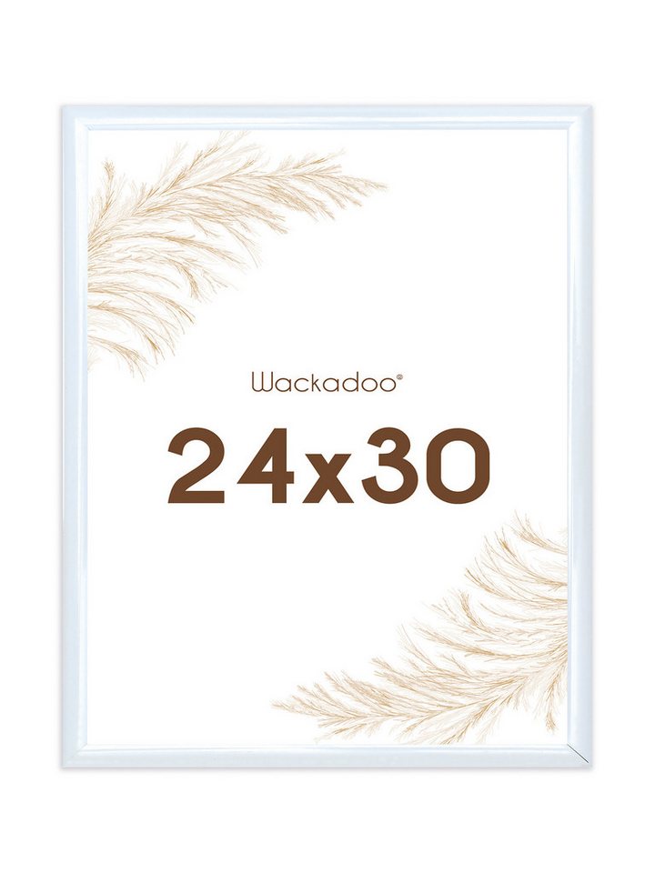 Wackadoo Living Einzelrahmen Bilderrahmen mit Glasscheibe Posterrahmen Fotorahmen Fotowand, für 1 Bilder, Portrait Rahmen Modern von Wackadoo Living