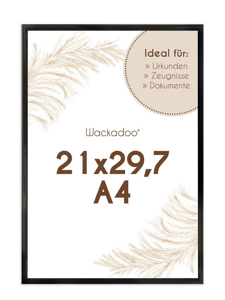 Wackadoo Living Einzelrahmen Bilderrahmen mit Glasscheibe für Einzelbilder diverse Formate & Farben, für 1 Bilder, in Weiß, Schwarz, Silber oder Gold, moderner Kunststoffrahmen, Fotowand, Puzzlerahmen, Dekoration, Poster, Collage für Fotos & Bilder Wackadoo Living Einzelrahmen Bilderrahmen mit Glasscheibe für Einzelbilder diverse Formate & Farben, für 1 Bilder, in Weiß, Schwarz, Silber oder Gold, moderner Kunststoffrahmen, Fotowand, Puzzlerahmen, Dekoration, Poster, Collage für Fotos & Bilder von Wackadoo Living