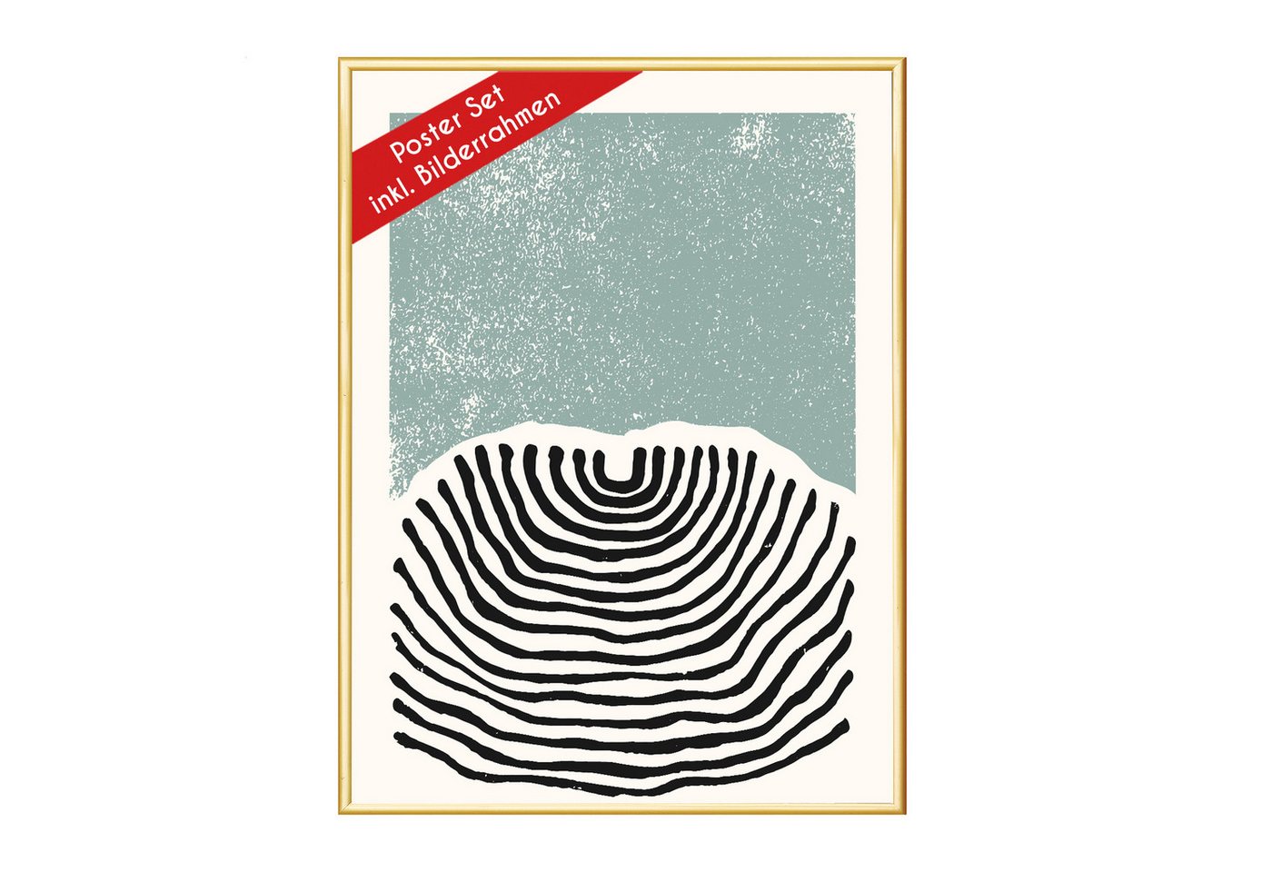 Wackadoo Living Poster "Abstrakt" mit Bilderrahmen, Wandbilder Wohnzimmer, Abstrakt blau Wackadoo Living Poster "Abstrakt" mit Bilderrahmen, Wandbilder Wohnzimmer, Abstrakt blau von Wackadoo Living