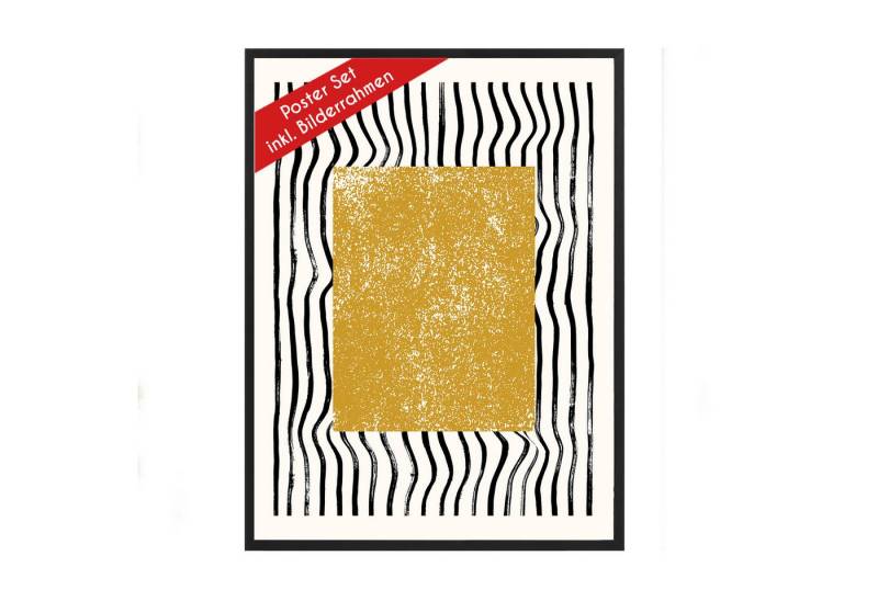 Wackadoo Living Poster "Abstrakt" mit Bilderrahmen, Wandbilder Wohnzimmer, Abstrakt gold Wackadoo Living Poster "Abstrakt" mit Bilderrahmen, Wandbilder Wohnzimmer, Abstrakt gold von Wackadoo Living
