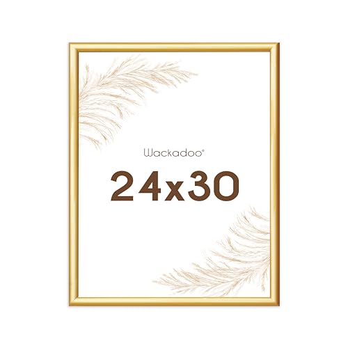 Wackadoo Bilderrahmen 24x30 Gold Fotowand Fotorahmen mit Glasscheibe Kunststoff Picture frame von Wackadoo