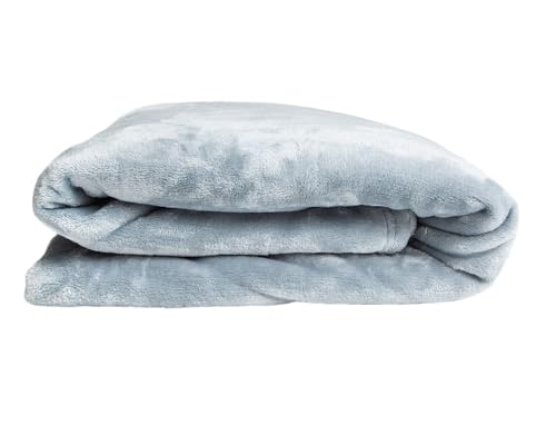 Wackadoo® Kuscheldecke Flauschig Warm Fleecedecke Winter Weich- Wohndecke Sofadecke Sofa Überwurfdeck Wohn- & Kuscheldecken 150x200cm (Hellgrau, 150x200) von Wackadoo