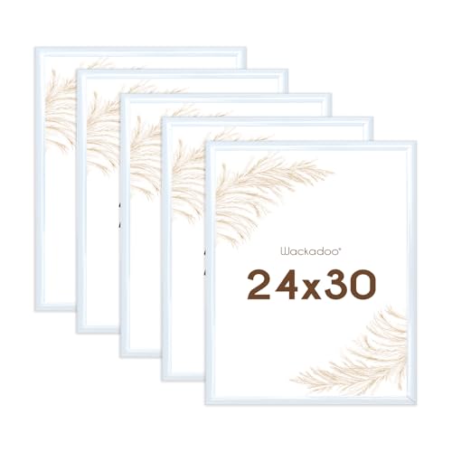 Wackadoo Bilderrahmen 24x30 Weiß 5er Bilderrahmen Set Fotowand Fotorahmen mit Glasscheibe Kunststoff Picture frame Wackadoo Bilderrahmen 24x30 Weiß 5er Bilderrahmen Set Fotowand Fotorahmen mit Glasscheibe Kunststoff Picture frame von Wackadoo