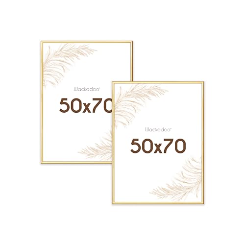 Wackadoo Bilderrahmen 50x70 Gold 2er Set Fotowand Fotorahmen mit Glasscheibe Kunststoff Picture frame Posterrahmen Wackadoo Bilderrahmen 50x70 Gold 2er Set Fotowand Fotorahmen mit Glasscheibe Kunststoff Picture frame Posterrahmen von Wackadoo