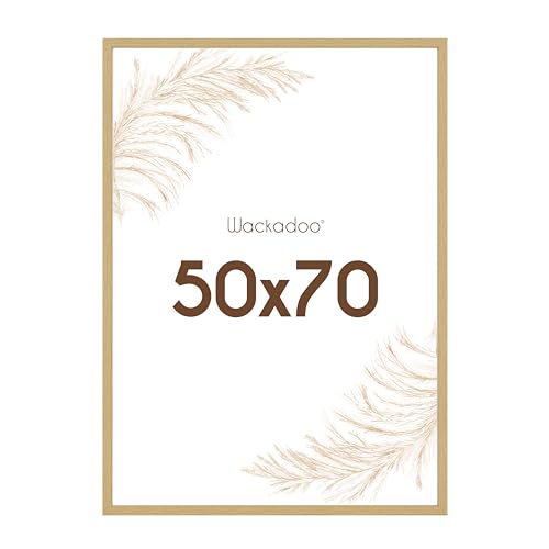 Wackadoo Bilderrahmen 50x70 Natur Fotowand Fotorahmen mit bruchsicherem Acrylglas FSC Holz Picture frame von Wackadoo