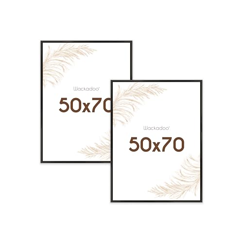 Wackadoo Bilderrahmen 50x70 Schwarz 2er Set Fotowand Fotorahmen mit Glasscheibe Kunststoff Picture frame Posterrahmen Wackadoo Bilderrahmen 50x70 Schwarz 2er Set Fotowand Fotorahmen mit Glasscheibe Kunststoff Picture frame Posterrahmen von Wackadoo