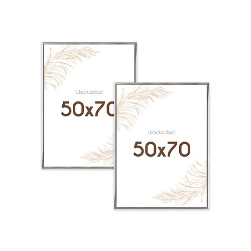 Wackadoo Bilderrahmen 50x70 Silber 2er Set Fotowand Fotorahmen mit Glasscheibe Kunststoff Picture frame Posterrahmen Wackadoo Bilderrahmen 50x70 Silber 2er Set Fotowand Fotorahmen mit Glasscheibe Kunststoff Picture frame Posterrahmen von Wackadoo