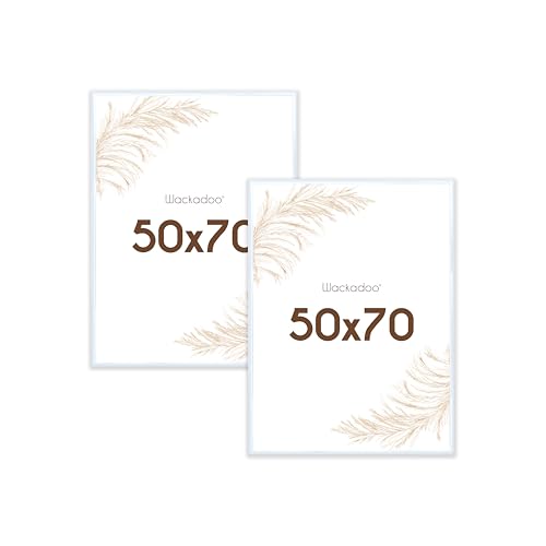 Wackadoo Bilderrahmen 50x70 Weiß 2er Set Fotowand Fotorahmen mit Glasscheibe Kunststoff Picture frame Posterrahmen Wackadoo Bilderrahmen 50x70 Weiß 2er Set Fotowand Fotorahmen mit Glasscheibe Kunststoff Picture frame Posterrahmen von Wackadoo