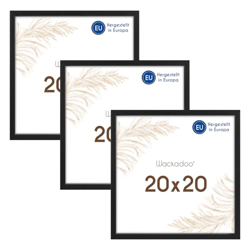 Wackadoo Bilderrahmen quadratisch 20x20 schwarz 3er Set Holz Bilderrahmen Set schwarz Fotowand Fotorahmen mit Glasscheibe Italienisches Holz Picture frame Wackadoo Bilderrahmen quadratisch 20x20 schwarz 3er Set Holz Bilderrahmen Set schwarz Fotowand Fotorahmen mit Glasscheibe Italienisches Holz Picture frame von Wackadoo