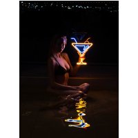 Cocktail Neon Schild, Led Licht Haus Bar Licht, Alkohol Trinken Schild von WackoStore