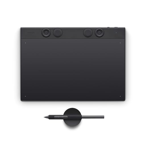 Wacom Intuos Pro Medium – Innovatives Grafik-Tablett inkl. Wacom Pro Pen 3, kompakt & leicht – vielseitige Wahl für Illustratoren, Designer & Bildbearbeiter von Wacom