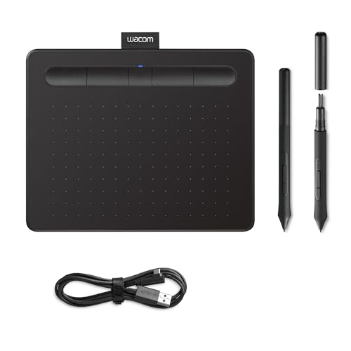 Wacom Intuos Small Zeichentablett Bluetooth - Tablet zum Zeichnen & zur Fotobearbeitung mit druckempfindlichem Stift schwarz - Ideal für Home-Office & E-Learning Wacom Intuos Small Zeichentablett Bluetooth - Tablet zum Zeichnen & zur Fotobearbeitung mit druckempfindlichem Stift schwarz - Ideal für Home-Office & E-Learning von Wacom