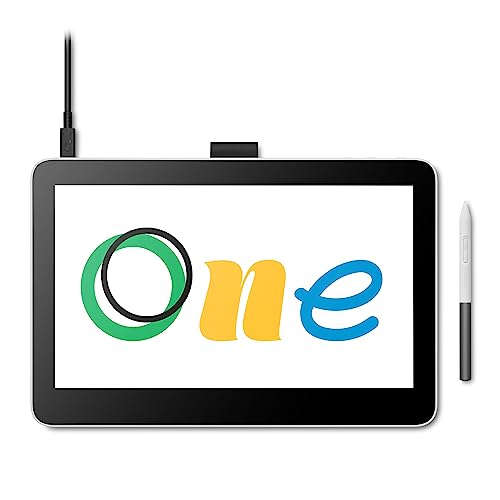 Wacom One 13 Touch Zeichentablett mit 13,3-Zoll-Multi-Touch-Bildschirm, Full-HD, 99% sRGB, inkl. batterielosem EMR-Stift, für Windows, Mac, Chromebook und Android – perfekt für kreative Einsteiger von Wacom