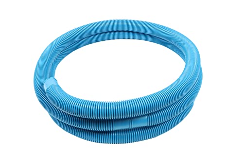 Wacredo Premium Poolschlauch/Schwimmbadschlauch NW 32mm, blau, (3m) Spiralschlauch für Poolpumpe und Poolfilter | robust | flexibel | Chlor- und UV-Beständig | integrierte Muffe von Wacredo