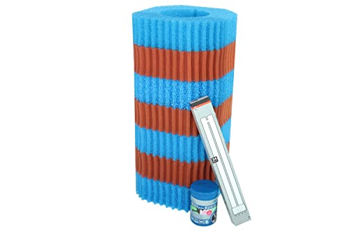Wacredo Wartungspaket für Oase Filtoclear 16000 Teichfilter Schwamm Set Filterstarter 24 Watt Leuchtmittel Komplettset Wasseraufbereitung Filterschwamm Teichpflege Ersatzschwämme von Wacredo