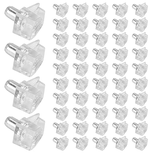 Wadakada 100 StüCk Klare Regal StüTzen -5 Mm Schrank Regalclips, Regal Halter Stifte Halterung Stahl Stift für Schrank MöBel von Wadakada