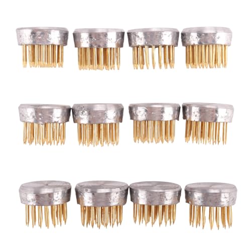 Wadakada 12er-Pack Blumenpresse Kenzans Runder Blumen-Arranger Mini-Blumenfrosch-Nadeln, 0,9-Blumennadelhalter Wadakada 12er-Pack Blumenpresse Kenzans Runder Blumen-Arranger Mini-Blumenfrosch-Nadeln, 0,9-Blumennadelhalter von Wadakada