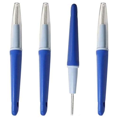 Wadakada 4 Stück Nadel-Filz 3 Nadeln Werkzeug, Stiftart Nadel-Filz Werkzeug Set mit 3 Nadeln Filz Nadel Werkzeuge Set Kit von Wadakada