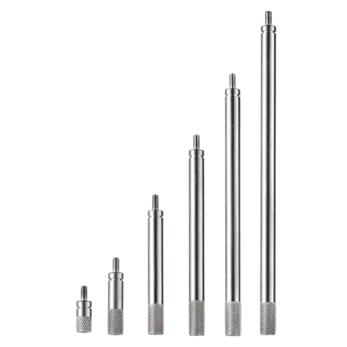 Wadakada 6-Teiliges Messuhr-Verlängerungsstangen-Set, M2.5-Gewinde, 10-100 mm Verlängerungsstange, Messung für Messuhren und Digitalanzeigen Wadakada 6-Teiliges Messuhr-Verlängerungsstangen-Set, M2.5-Gewinde, 10-100 mm Verlängerungsstange, Messung für Messuhren und Digitalanzeigen von Wadakada