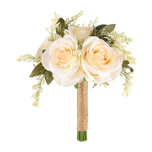 Wadakada Braut SträUßE für Hochzeit, KüNstliche Rose Blumen Strauß Braut Brautjungfer Halten, Blumen MäDchen Blumen Strauß Wadakada Braut SträUßE für Hochzeit, KüNstliche Rose Blumen Strauß Braut Brautjungfer Halten, Blumen MäDchen Blumen Strauß von Wadakada