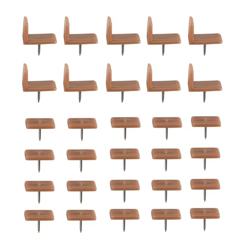 Wadakada Schubladen Gleiter Aus Kunststoff, Schubladen Stopper, Einklebbare Schubladen Gleiter Aus Kunststoff für Reparieren Von Kommoden, 30 StüCke von Wadakada