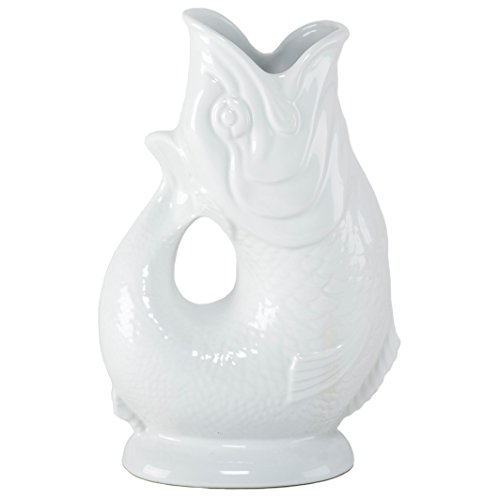 Gluggle Jug, White, Large (8.5-Inch) by Wade Ceramics von Wade Ceramics