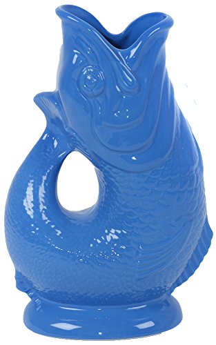 Wade Ceramics Gluggle Krug, Ozeanblau, 1,5 Liter, Einzigartiger Gluggel-Sound-Effekt, Keramik, XL Wade Ceramics Gluggle Krug, Ozeanblau, 1,5 Liter, Einzigartiger Gluggel-Sound-Effekt, Keramik, XL von Wade Ceramics